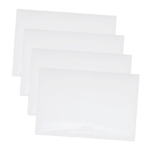 SHINEOFI 1 Satz Whiteboard-aufkleber Kleine Tafel Für Zeichenbrett Für Flacher Wandaufkleber Whiteboard Unterrichten Waschbare Etiketten Löschbares Whiteboard Pvc Weiß 4 Stück von SHINEOFI