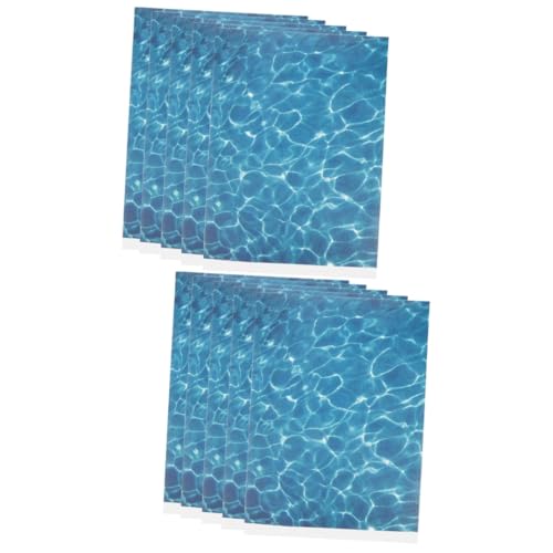 SHINEOFI 10 Blätter Modelliermaterialien Gel Strand Szene Wasserpapier Sandtisch, Bachbett wohnungsdeko wohnraumdeko baukonstruktion Landschaftsdekor Wasserkräuselung für Sandtisch Plastik von SHINEOFI