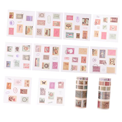 SHINEOFI 10 Rollen Scrapbook-Aufkleber Washi-Tape Sammelalbum Buchband aus Papier -Klebeband Washi-Klebeband Scrapbook-Tape-Set Notebook-Dekoration Scrapbook-Bänder kreatives Buchband von SHINEOFI