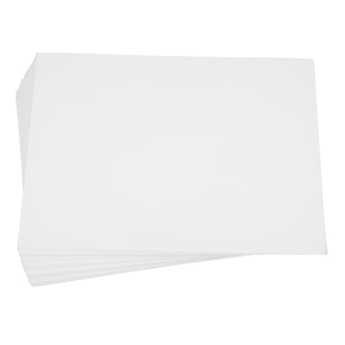 SHINEOFI 100 Blatt Fotopapier Luftfritteuse Stickunterlage Stabilisator Für Stickmaschinen Sandwich-geschenkpapier Quadrate Aus Pergamentpapier Notizblock Aus Stoff Leere Grußkarten Weiß von SHINEOFI