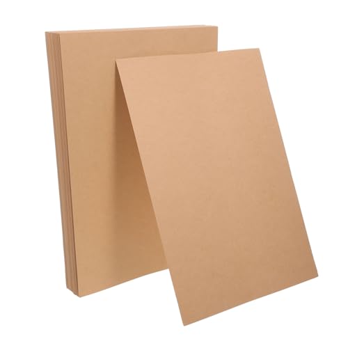 SHINEOFI 100 Blatt Kraftkarton Hartes Papier Leere Weiße Karten Und Umschläge Dmc-farbkarte Kartenvorrat Dicke Karteikarten Farbe Des Kartons Weißes Baupapier Lagerpapier Kraftpapier von SHINEOFI