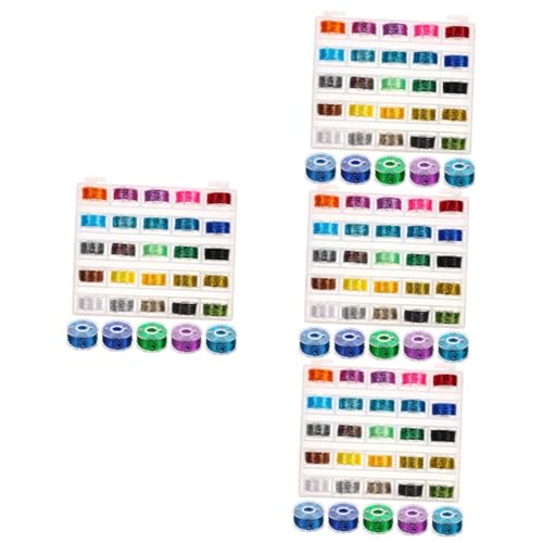 SHINEOFI 100 Rollen Stickgarn Stickmaschinenfäden Selber Machen Garnrolle Zum Nähen Nähfäden Für Nähmaschinen Diy-fäden Exquisite Nähgarne Serger-nähmaschine Bunter Nähfaden Polyester von SHINEOFI