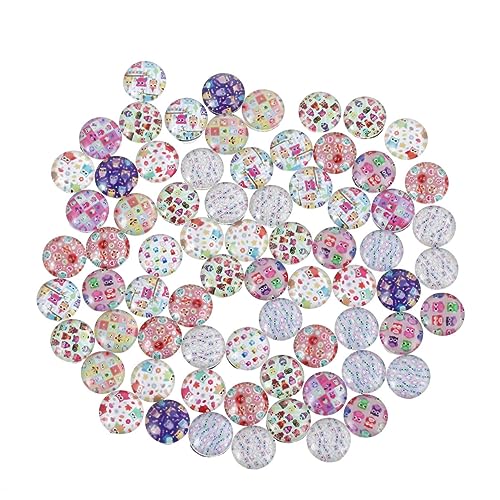 SHINEOFI 100 Stück Eulen Patch Rundes Glas Schmuckaufnäher Runder Zeit-Edelstein-Patch Glasfleck Halloween-Glascabochon Schmuckzubehör SHINEOFI 100 Stück Eulen Patch Rundes Glas Schmuckaufnäher Runder Zeit-Edelstein-Patch Glasfleck Halloween-Glascabochon Schmuckzubehör von SHINEOFI