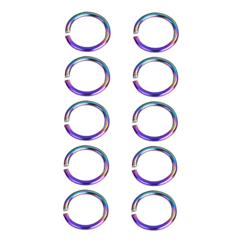 SHINEOFI 100 Stück Offener Ring Oder Biegeringe Für Schmuck Ohrring Biegering Septum Schmuck Bulk Schmuck Biegering Für Schmuck Verbindungsring Bastel Biegering DIY Edelstahl von SHINEOFI