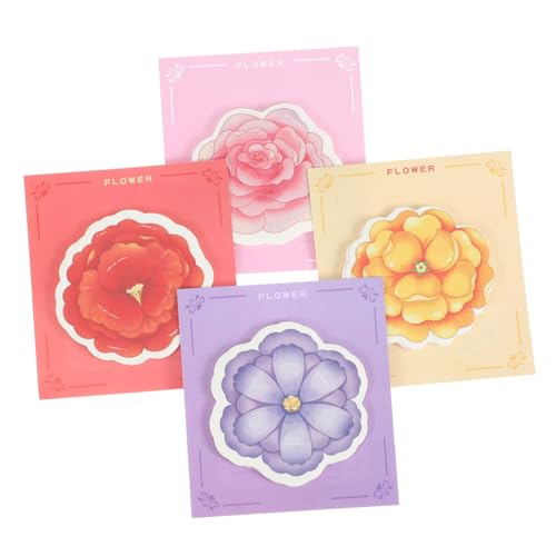 SHINEOFI 12 Blumen-Haftnotiz Liner Toga Punkt kreisförmig Perlen Blumen Notizzettel Klebezettel für Notizen Büro Memo Pads Memo-Aufkleber für den täglichen Gebrauch Klebenotizblöcke Papier von SHINEOFI