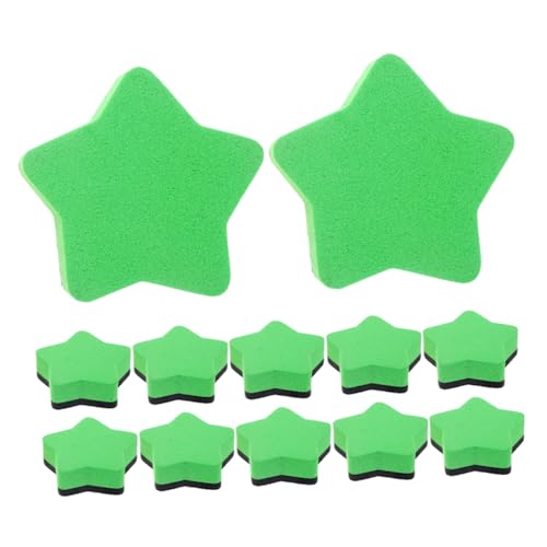 SHINEOFI 12 Stück Kreative Mini Radiergummis In Sternform Für Magnetische Whiteboards Für Magnetische Whiteboard Radiergummis Whiteboard Radiergummi Whiteboard Radiergummis von SHINEOFI