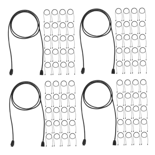 SHINEOFI 120 Sets Abnehmbare Halsketten Lanyards Perlenarmband Breakaway Lanyard Halskette Kordel Seil Lanyard Herstellungsset Perlenketten Verschluss Halskette Tonnenverschluss von SHINEOFI