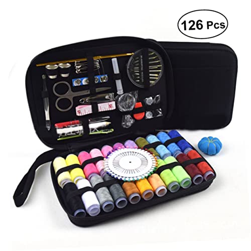 SHINEOFI 126St Nähwerkzeug sewing kit for nähkiste Nähset für sewing set nähetui sewing box Nähset für Hobby Nähkoffer DIY nähzubehör Nähtasche nähen Werkzeugkasten für Nähgarn von SHINEOFI