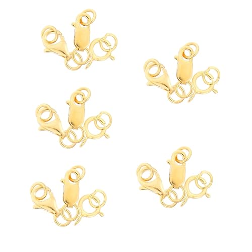 SHINEOFI 15 Stück Karabinerverschlüsse Für Halsketten Schmuck Karabiner Ringe Schmuck Schmuck Karabiner Schmuck Verschluss Perlenkette Verschluss Für Schmuckherstellung Silber von SHINEOFI