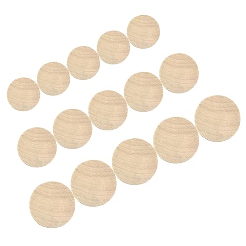 SHINEOFI 15 Stück Siegelbasis aus Holz Holzstempel für DIY-Projekte Holzstempel für Grußkarten Fliesen stoff locher drei sterben Basis für Scrapbooking-Stempel holz DIY stempelbasis Hölzern von SHINEOFI