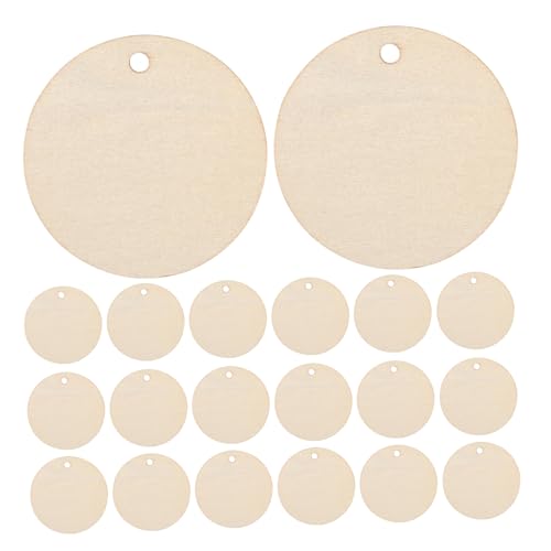 SHINEOFI 150 Stück dekorativer Anhänger aus Holz Hölzerne Weihnachtsschmuck natürliche Holzscheiben Kreisausschnitte aus Holz zum Basteln Bastelscheiben Beige SHINEOFI 150 Stück dekorativer Anhänger aus Holz Hölzerne Weihnachtsschmuck natürliche Holzscheiben Kreisausschnitte aus Holz zum Basteln Bastelscheiben Beige von SHINEOFI