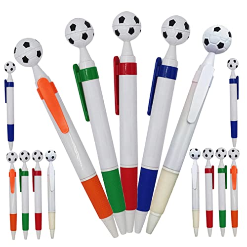 SHINEOFI 15st Fußball Kugelschreiber Schwarze Kugelschreiber Fußballkorb-kugelschreiber Lustige Stifte Farbige Stifte Ermutigender Stift Fußball-briefpapier Spitze Schwarze Stifte Plastik von SHINEOFI