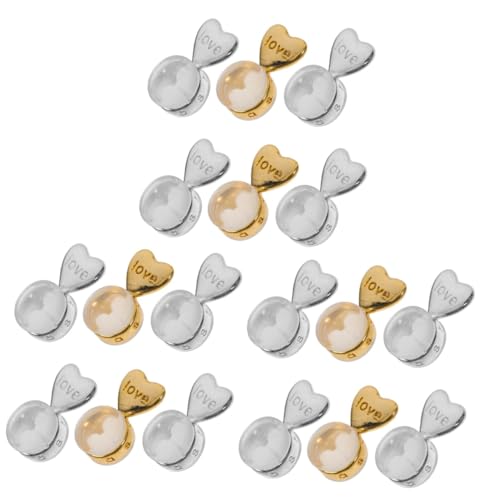 SHINEOFI 18 Stück „Love“ Ohrringe Verriegelbare Ohrring Verschlüsse Ohrring Verschlüsse Für Frauen Ersatz Ohrring Verschlüsse Ohrring Sicherheits Verschlüsse Kleine Ohrring von SHINEOFI