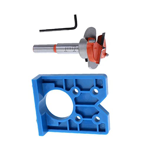 SHINEOFI 1Satz Scharnierbohrlochbohrer Präziser Positionierer für Holzbearbeitung für Türscharnierinstallation Robustes Werkzeugset mit Blauer und Roter Markierung SHINEOFI 1Satz Scharnierbohrlochbohrer Präziser Positionierer für Holzbearbeitung für Türscharnierinstallation Robustes Werkzeugset mit Blauer und Roter Markierung von SHINEOFI