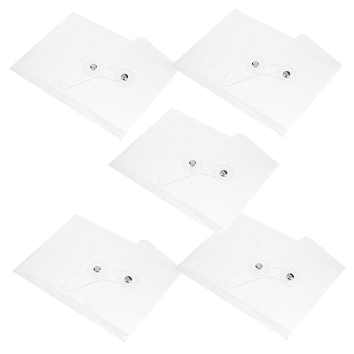 SHINEOFI 1set A6 Handkonto Mini-dokumentenaufbewahrungstasche (vertikal Transparent) 5 Stück Bindemittel Beutel Zur Organisation Ordner Mit Trennwänden Stationärer Organizer Zinken Pp 5pcs von SHINEOFI