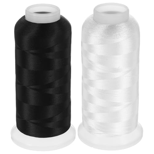 SHINEOFI 2 Rollen Glatter Polyesterfaden für Näh und Quiltmaschinen Hochgeschwindigkeits Bobbin Garn für Vielseitige Projekte und Optimale Stoffkompatibilität SHINEOFI 2 Rollen Glatter Polyesterfaden für Näh und Quiltmaschinen Hochgeschwindigkeits Bobbin Garn für Vielseitige Projekte und Optimale Stoffkompatibilität von SHINEOFI