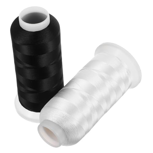 SHINEOFI 2 Rollen Leichtes Polyester Garn für Stickmaschinen für Bekleidungs und Heimprojekte Hochgeschwindigkeits Nähfaden SHINEOFI 2 Rollen Leichtes Polyester Garn für Stickmaschinen für Bekleidungs und Heimprojekte Hochgeschwindigkeits Nähfaden von SHINEOFI