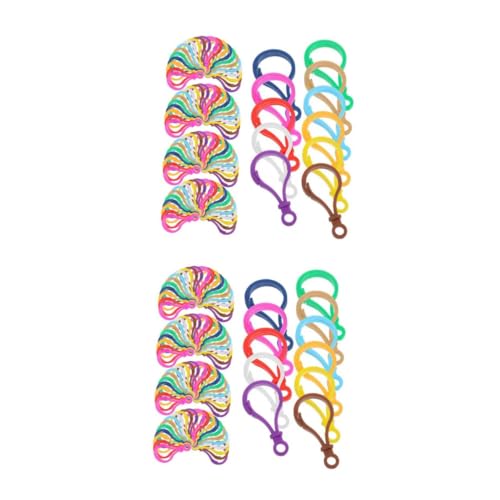 SHINEOFI 2 Sätze 2 Sets Schmuckzubehör Der Karabiner Schlüsselschäkel Schlüsselhalter Bunte Karabinerverschlüsse Schlüsselanhänger Hängeornamente Karabinerverschlüsse 120 Stück * 2 von SHINEOFI