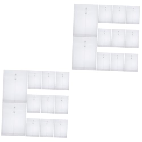 SHINEOFI 2 Sätze Aktenhalter Aktenordner Organizer Umschläge Im Briefformat Durchsichtiger Seitenschutz Dokumentenschutz Aktentasche Binder Clips Aktenordner 12 Stück * 2 von SHINEOFI