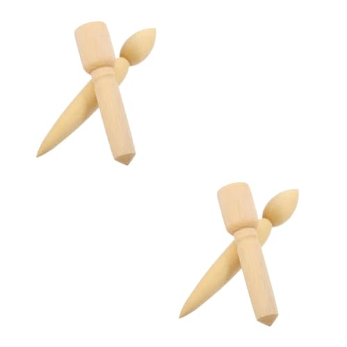 SHINEOFI 2 Sätze Ausgießer Aus Keramik Manuelles Diy-tool Skulpturenstab Topf-bastelwerkzeug Modellierwerkzeuge Aus Ton Diy Auslaufmodifikator Keramik-schneidform Holz Beige 2 Stück * 2 von SHINEOFI