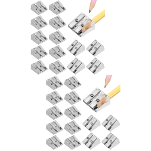 SHINEOFI 2 Sätze Bleistiftspitzer Aus Aluminiumlegierung Lustige Bleistifte Für Künstler-bleistiftschneider Bleistiftspender Für Das Klassenzimmer Elektronisch Wetzstein 16 Stück * 2 von SHINEOFI