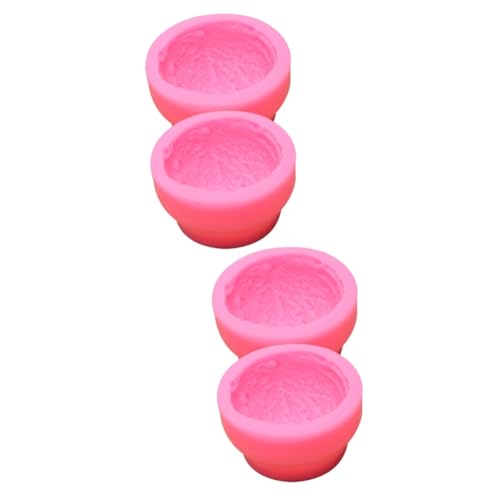 SHINEOFI 2 Sätze Eiskuchenform Molde De Para Schokolade Käsekuchen Ice Cream Mold Schokoladenform Kerzenformen Silikon Formen Zur Herstellung Von Süßigkeiten Kieselgel Rosa 2 Stück * 2 von SHINEOFI