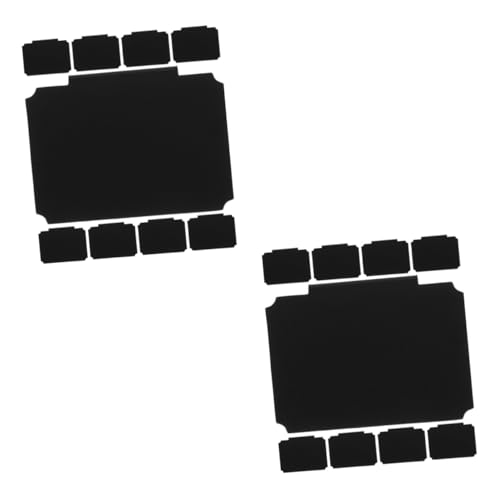 SHINEOFI 2 Sätze Etiketten Zum Organisieren Tafeletiketten Clip Behälteretikett Etikettenhalter Für Tafeln Kreide Bücherregal-etiketten Küche Speisekammer Warenzeichen Black Pp 9 Stücke * 2 SHINEOFI 2 Sätze Etiketten Zum Organisieren Tafeletiketten Clip Behälteretikett Etikettenhalter Für Tafeln Kreide Bücherregal-etiketten Küche Speisekammer Warenzeichen Black Pp 9 Stücke * 2 von SHINEOFI