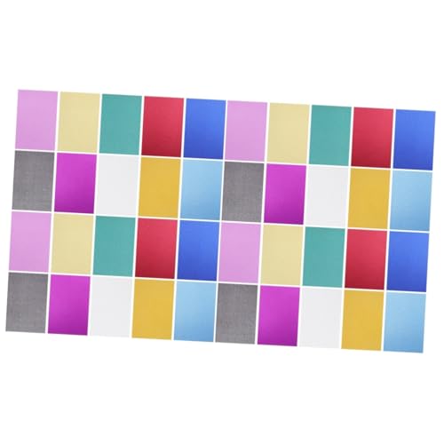 SHINEOFI 2 Sätze Geprägtes Papier Karton Bastelpapier Glitzerkarton Bastelpapier Verschiedene Farben Bastelfolie A4 Karton DIY Karton Bunter Karton DIY Papiere Papier 40 Blatt*2 von SHINEOFI