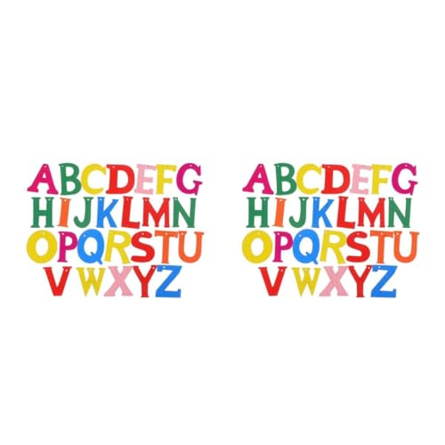 SHINEOFI 2 Sätze Holzspäne Mit Englischem Alphabet Übermalbarer Abc-buchstabe Englische Buchstaben Aus Holz Holzbuchstabenform Große Holzalphabete Wand Buchstaben Zeichen 200 Stück * 2 von SHINEOFI