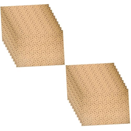 SHINEOFI 2 Sätze Kraft-geschenkpapier Band Schwarzes Geschenkpapier Braunes Geschenkpapier Geburtstag Geburtstagsgeschenk Verpackungspapier Geschenkpapiere Kraftpapier 10 Stück * 2 von SHINEOFI