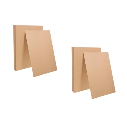 SHINEOFI 2 Sätze Kraftkarton Kunstkartenpapier Kartonpapier Zeichenpapier Papier Zum Zeichnen Handgemachtes Papier Bastelpapier Diy Liefert Brauner Karton Kraftpapier Brown 50 Stück * 2 von SHINEOFI