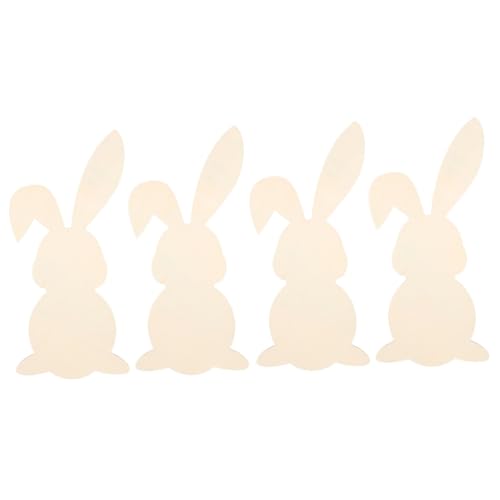 SHINEOFI 2 Sätze Osterschmuck Figuren Käfig Hasen-ära Frühlingshandwerk Meerschweinchen Heu Kaninchen-bastelform Coop Blauer Hase Mini-ornament Plüsch Tiere Hölzern 2 Stück * 2 von SHINEOFI