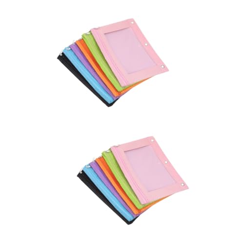 SHINEOFI 2 Sätze Papiertüte Mit Reiß Verschluss Aufbewahrungsbeutel Spannverschluss Organizer Handtasche Schnellhefter Federmäppchen Stifthalter Reißverschlüsse Pvc 6 Stück * 2 von SHINEOFI