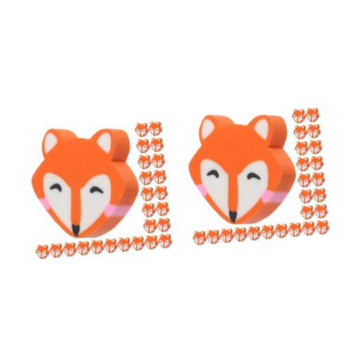 SHINEOFI 2 Sätze Radiergummi Mit Kleinem Fuchs Radiergummis Für Tier Radiergummis Für Mini Fuchsfigur Geburtstags Radiergummi Süßer Radiergummi Schulanfangs 100 Stück * 2 von SHINEOFI