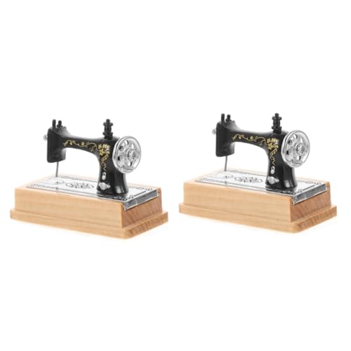 SHINEOFI 2 Stück Mini Nähmaschine Nähmaschine Für Mini Mini Dekoration Mini Ornament Miniatur Nähmaschine Mini Miniaturen Mini Einrichtung Rollenspiel von SHINEOFI