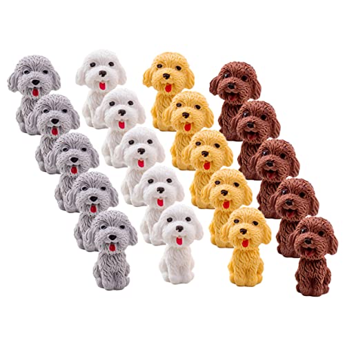 SHINEOFI 20st Hund Radiergummi Hund Radiergummis Kauspielzeug Für Hunde Mini-hunde-radiergummis Hundebett Cockapoo-ornament Hundespielzeug Hundeautoverzierung Hundewindeln von SHINEOFI