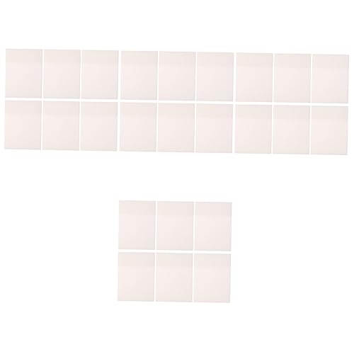 SHINEOFI 24 Stk Haftnotiz transparent durchsichtiges Aufkleberpapier Briefpapier Aufkleber sehen sticky notes book büromaterial reminis selbstklebende Notizblöcke Notizen das Haustier Weiß von SHINEOFI