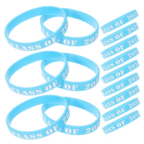 SHINEOFI 25 Stück 2025 Armbänder für die Abschlussfeier abschluss armband Abschlussarmband Abschlussparty-Armband Abschlussgeschenk-Armband Silikonarmband zum Abschluss Armband aus Silikon von SHINEOFI