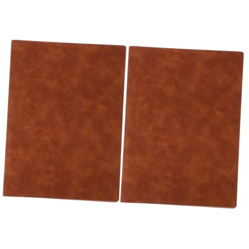 SHINEOFI 2Pcs Geschäftsordner Dokumentenordner besprechungsmappe die organizer office zubehör Tasche fürs Büro Dokumentenorganisator schreibtisch Notizbuchmappe aus Leder Bürobedarf Brown von SHINEOFI