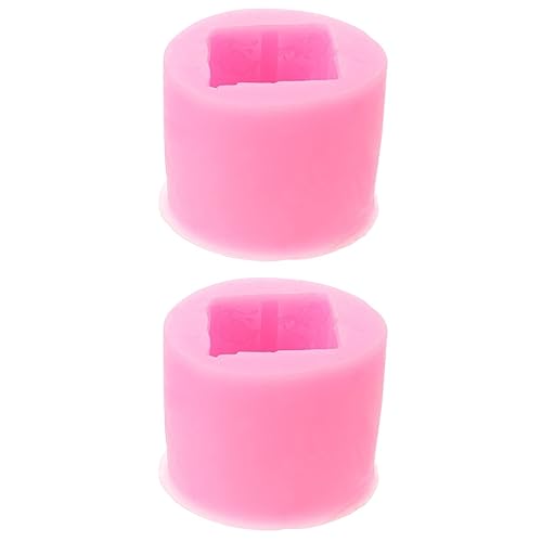 SHINEOFI 2St Kerzenform silikonform silikongiesform soap mold handwerkliche Herstellung von Formen Handdekor Form zur Herstellung von Epoxidharzen handgemachte Seifenform Kieselgel Rosa von SHINEOFI