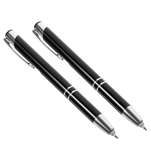 SHINEOFI 2St Kugelschreiber aus Metall Multifunktions-Kugelschreiber Stift Meer Bleistift Mark Pencil Robuster Kugelschreiber Licht Kugelschreiber Stift drücken Stifte für die Schule Black von SHINEOFI