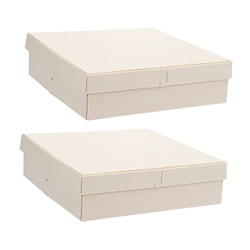 SHINEOFI 2St aus Holz storage boxes aufbwahrungs-box sußichkeiten box Geschenkbehälter Mini-Aufbewahrungsbehälter für Kuchen für Snacks vielseitiger Koffer von SHINEOFI