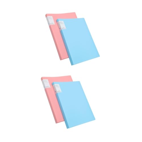 SHINEOFI 2sets A3 Ordner Schreibtisch-organizer Lagerung Würfel Dokumentieren Tragbar Befestigungselemente Ordner-organizer Aufzeichnen Faltbar Vinyl Veranstalter Erweitern Plastik 2pcs*2 von SHINEOFI