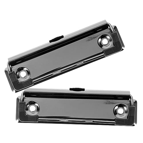 SHINEOFI 2st Planke Clipboard-clips Karabinerhaken Groß Zwischenablage Mit Große Clips Chip Goldene Büroklammern Karabinerhaken Schwere Ausführung Zwischenablageordner Inhaber Metall Black von SHINEOFI