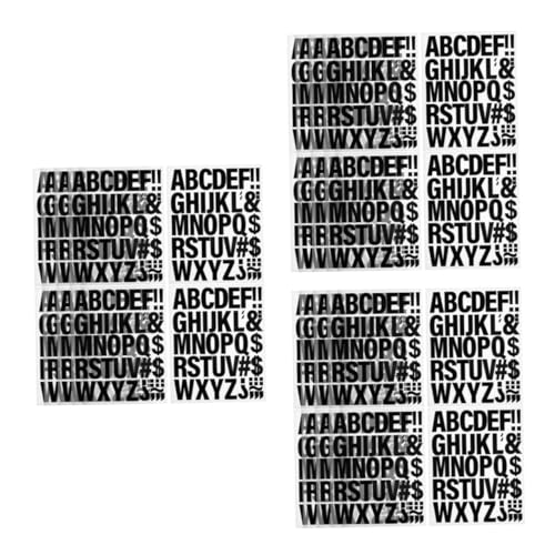 SHINEOFI 3 Sätze 3 Sets Eisenbuchstaben Alphabet Aufkleber Buchstabenaufkleber Kleine Kleidungsaufkleber Buchstabenaufkleber Große Buchstabenaufkleber Vinyl 10 Blatt*3 von SHINEOFI