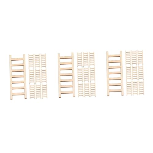 SHINEOFI 3 Sätze 3 Sets Puppenhaus Mini Holzleiter Puppenhaus Möbel Minileitern DIY Bastelleiter Puppenhaus Holzleiter Puppenhaus DIY Leiter DIY Minileiter 10 Stück*3 10 Stück * 3 von SHINEOFI