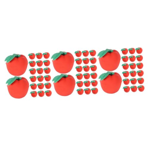 SHINEOFI 3 Sätze 3 Sets Radiergummi Preise Für Apfelstift Schulanfang Partygeschenke Schulbedarf Äpfel Partygeschenke Schulbelohnungen Rot 30 Stück*3 30 Stück * 3 von SHINEOFI