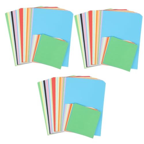 SHINEOFI 3 Sätze Faltpapier Bastelpapier Bastelpapier Dekopapier Faltpapier Druckpapier Großpackung 120 Blatt*3 von SHINEOFI