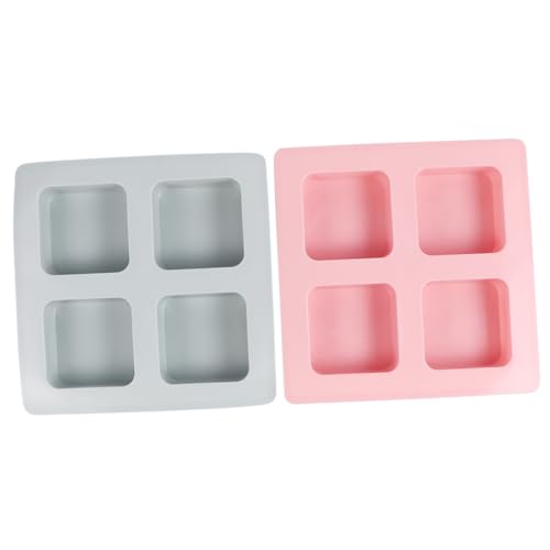 SHINEOFI 3 Sätze Kuchenform Muffinsformen Silikonformen Airfryer Soap Mold Handgemachte Seifen Hart Gepresste Seifenform Fudge-formen Diy Seifenform Schokoladenform 2 Stück * 3 von SHINEOFI