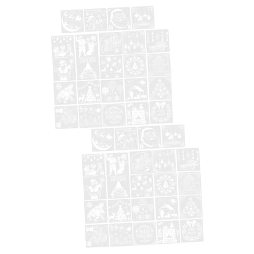 SHINEOFI 3 Sätze Malvorlage Weihnachtskarten Basteln Sprühschablonen Dekoweihnachten Und Weihnachtsdekorationen Malerei Hohle Zeichnungsvorlage Zeichnungsschablonenvorlage 24 Blätter * 3 SHINEOFI 3 Sätze Malvorlage Weihnachtskarten Basteln Sprühschablonen Dekoweihnachten Und Weihnachtsdekorationen Malerei Hohle Zeichnungsvorlage Zeichnungsschablonenvorlage 24 Blätter * 3 von SHINEOFI